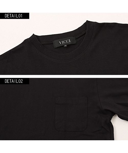VICCI(ビッチ)/VICCI【ビッチ】無地ポケット付きビッグシルエットクルーネック半袖Tシャツ/img21