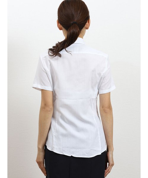 TAKA-Q(タカキュー)/形態安定レギュラーカラー スキッパーギャザー半袖シャツ/img02