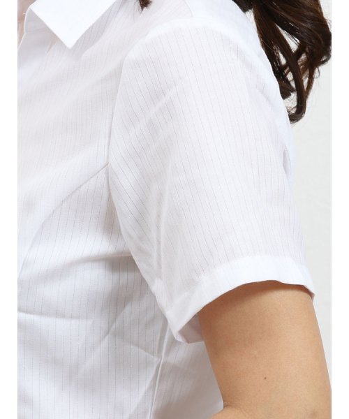 TAKA-Q(タカキュー)/形態安定レギュラーカラー スキッパーギャザー半袖シャツ/img04