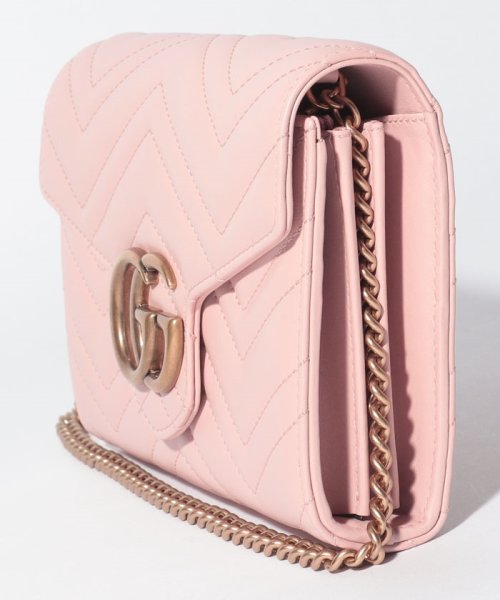 GUCCI(グッチ)/【GUCCI】チェーンショルダー ／ GG MARMONT  【PERFECT PINK】/img01