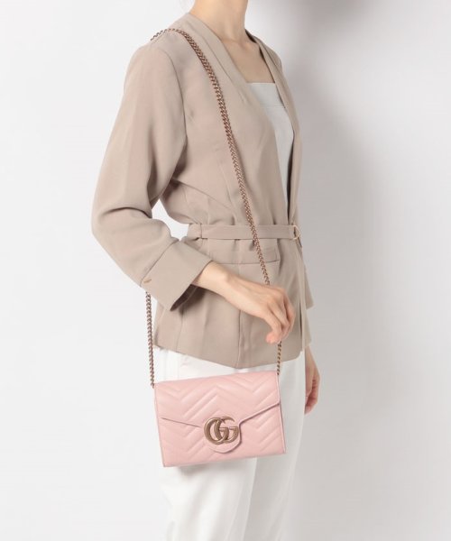 GUCCI(グッチ)/【GUCCI】チェーンショルダー ／ GG MARMONT  【PERFECT PINK】/img06