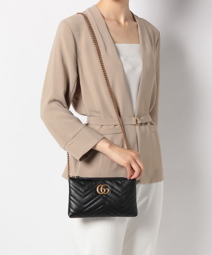 GUCCI】チェーンショルダー / GG MARMONT 【NERO】(502278172 ...