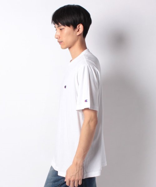 Champion 大きいサイズ メンズ チャンピオン 半袖 Tシャツ ワンポイント 刺繍 ブランド 大きいサイズのマルカワ Marukawa Magaseek