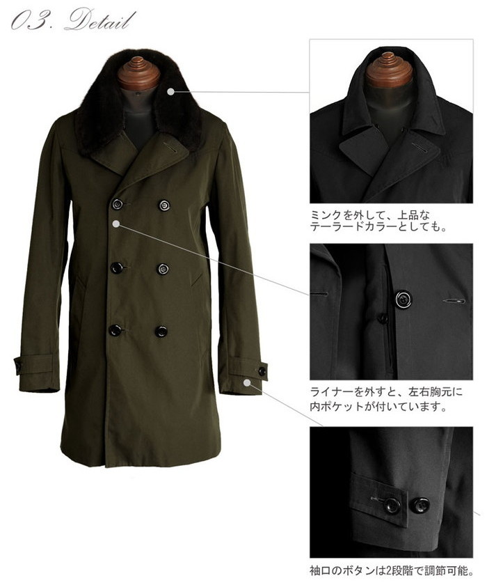 保存版 トレンチコート メンズ ヘッドライナー ロエン 人気定番