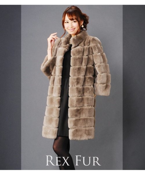 レッキス ファー コート 七分袖 レッキス