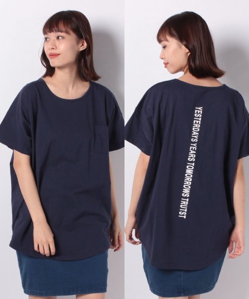 felt maglietta(フェルトマリエッタ)/オーバーサイズバックプリントTシャツコットン100/img60