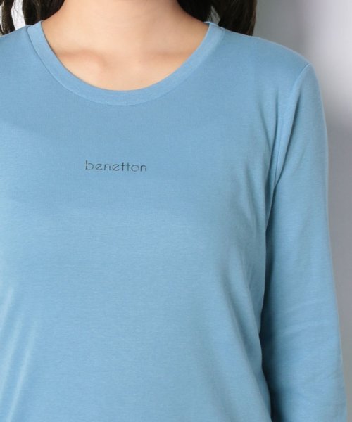 BENETTON (women)(ベネトン（レディース）)/コットン箔ブランドロゴベーシック長袖Tシャツ・カットソー/img12