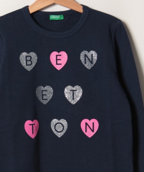 BENETTON (UNITED COLORS OF BENETTON GIRLS)(ユナイテッド　カラーズ　オブ　ベネトン　ガールズ)/グリッターロゴスウェット・パーカー/img09