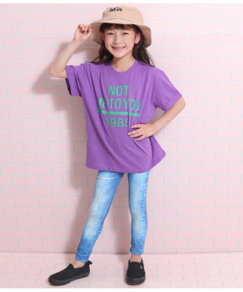 ANAP KIDS(アナップキッズ)/ロールアッププリントBIG－Tシャツ/img05