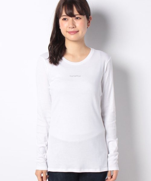 BENETTON (women)(ベネトン（レディース）)/ロゴクルーネック長袖Tシャツ・カットソー/img14