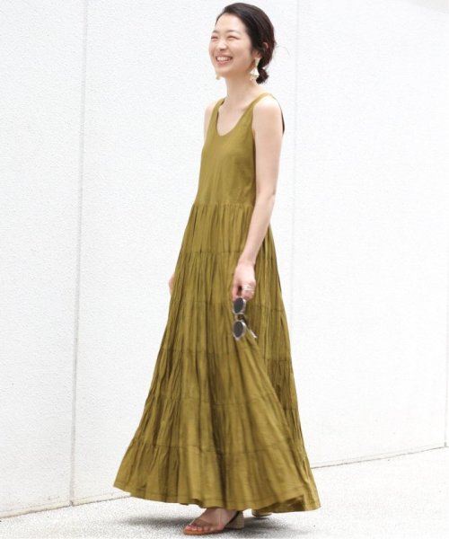 Mariha マリハ 草原の虹のドレス ノースリーブ 無地 イエナ Iena Magaseek