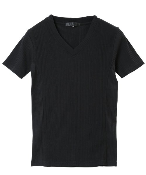 JIGGYS SHOP(ジギーズショップ)/Ｖネックテレコ半袖Ｔシャツ / Tシャツ メンズ ティーシャツ 半袖 ｖネック/img02