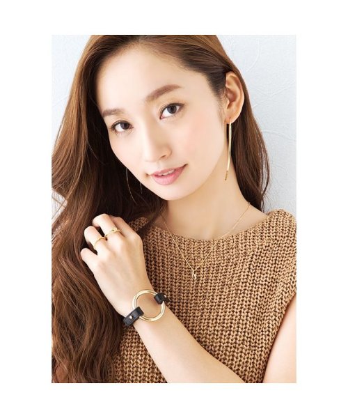 小さなジルコニアが一粒煌めくシンプルリング 502385584 クリームドット Cream Dot Magaseek