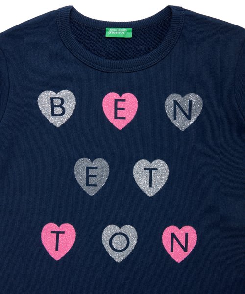 BENETTON (UNITED COLORS OF BENETTON GIRLS)(ユナイテッド　カラーズ　オブ　ベネトン　ガールズ)/グリッターロゴスウェット・パーカー/img06