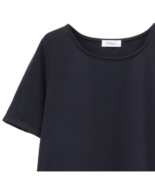 MAC HOUSE(women)(マックハウス（レディース）)/Navy ドッキングワンピース NJPH8105L/img07