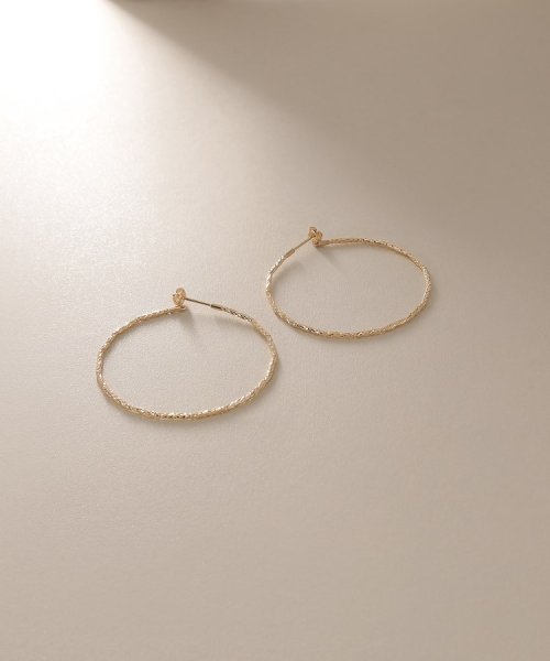 ミラーカットビーズ フープピアス 小 ココシュニック Cocoshnik Magaseek