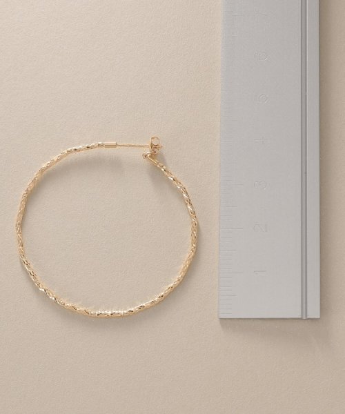 ミラーカットビーズ フープピアス 小 ココシュニック Cocoshnik Magaseek