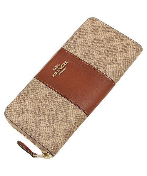 COACH(コーチ)/コーチ 長財布 レディース COACH 73739 B4NQ4 ブラウン カーキ/img03