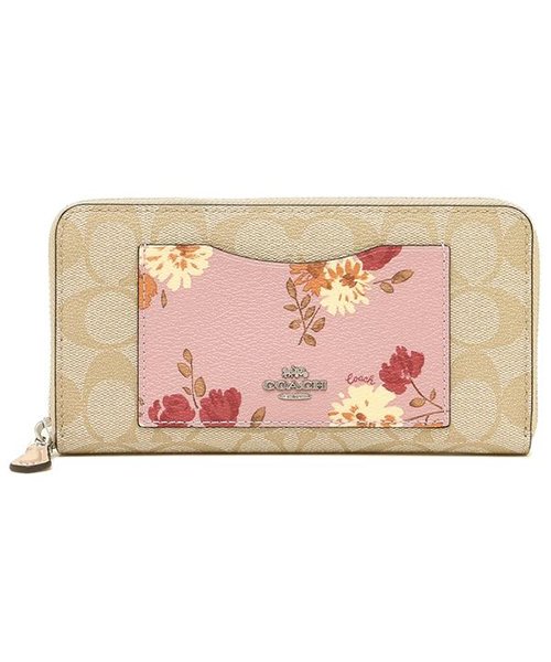 コーチ 長財布 アウトレット レディース Coach F Svou7 ピンクマルチ コーチ Coach Magaseek