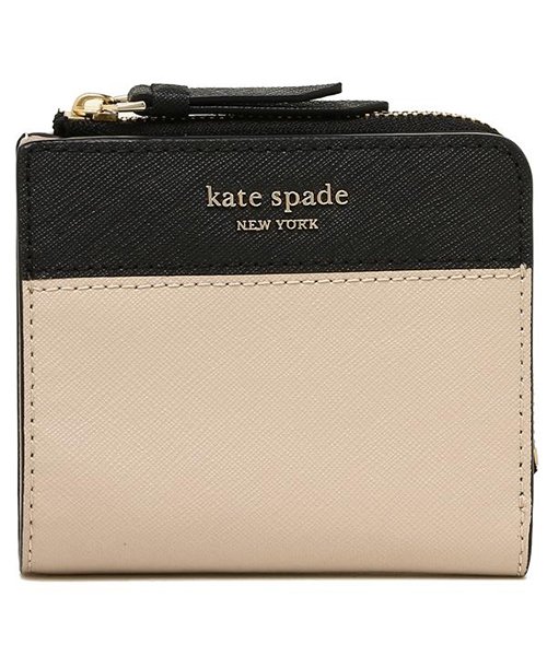 kate spade new york(ケイトスペードニューヨーク)/ケイトスペード 折財布 アウトレット レディース KATE SPADE WLRU5430 195  ライトベージュ ブラック/img04