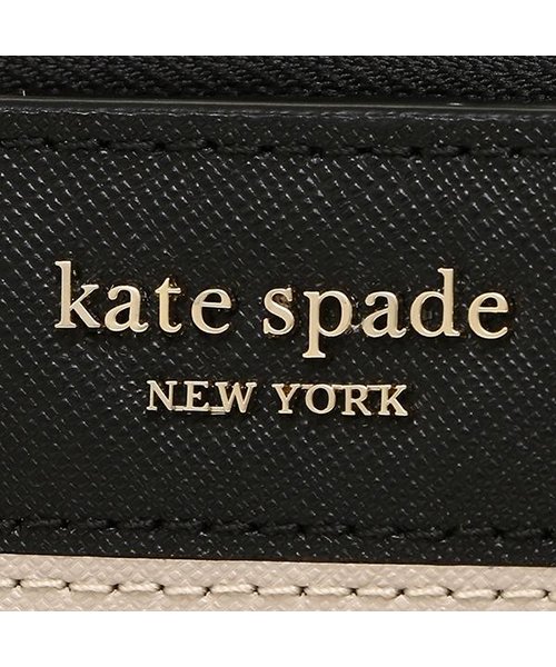 ケイトスペード 折財布 アウトレット レディース Kate Spade Wlru5430 195 ライトベージュ ブラック ケイトスペードニューヨーク Kate Spade New York Magaseek