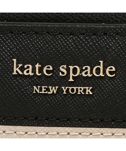 クーポン開催中 ケイトスペード 折財布 アウトレット レディース Kate Spade Wlru5430 195 ライトベージュ ブラック ケイトスペードニューヨーク Kate Spade New York Magaseek