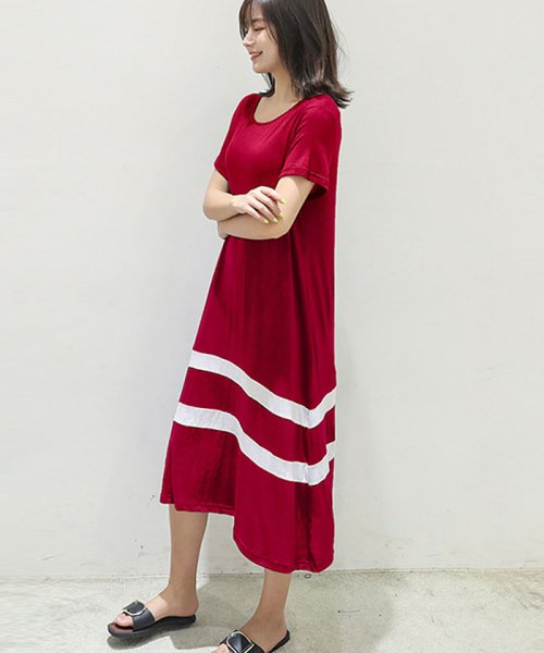 セール ワンピース レディース ミモレ丈 フレアワンピース 夏 半袖 リゾート ワンピース シンプル ミニミニストア Miniministore Magaseek