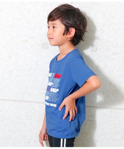 ANAP KIDS(アナップキッズ)/ポイントカラーANAPロゴTシャツ/img03