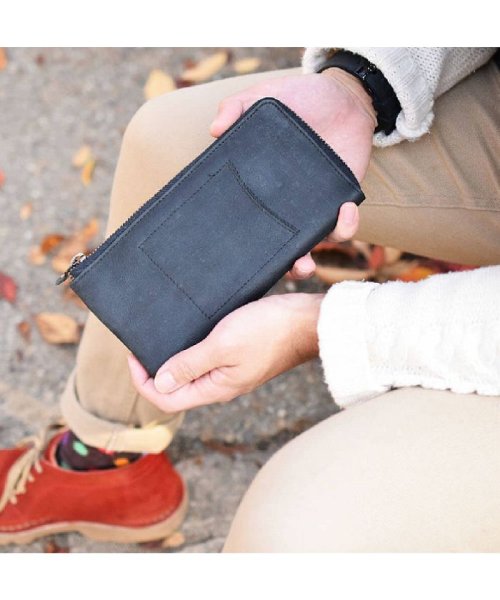 長財布 メンズ レディース 電子マネー カード化 革財布 Smarty L字長財布 Lファスナー 本革 コンパクト 薄マチ 長財布 メンズ レディース 電子マネ ハレルヤ Hallelujah Magaseek