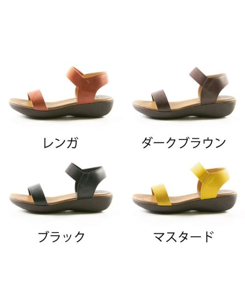 FOOT PLACE(フットプレイス)/サンダル ウェッジソール ぺたんこ 32321 made in japan カジュアル 歩きやすい　IM－32321/img02