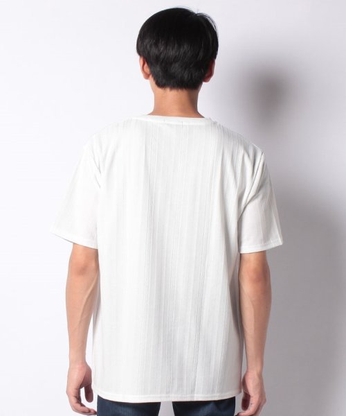 MARUKAWA(大きいサイズのマルカワ)/大きいサイズ ケーブル編み柄 半袖Tシャツ/img02