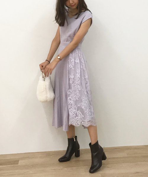 セール レース切替ニットワンピース ノエラ Noela Magaseek
