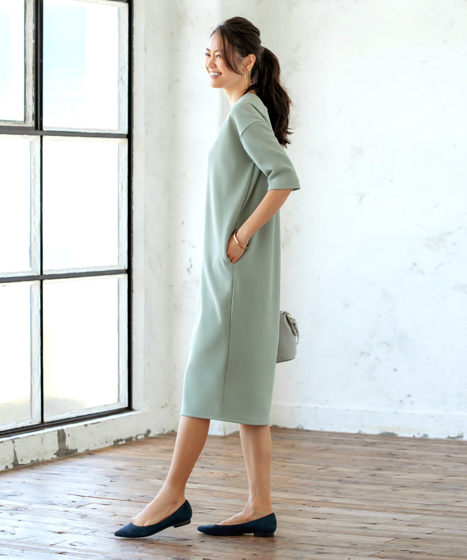 Finalsale対象商品30 Off 週末限定価格 スタイルデリ ｖ字ワンピース グリーン 即納最大半額 Cpslsctrainingportal Com