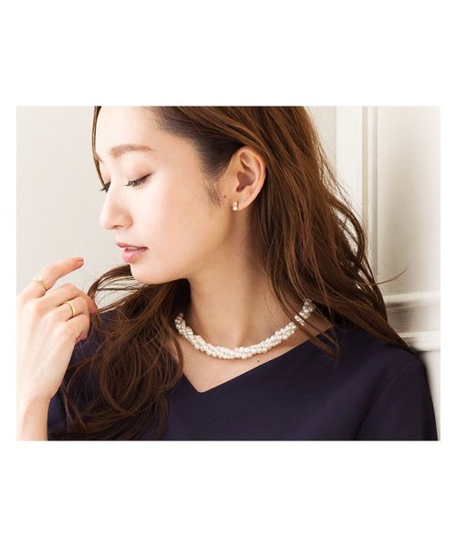 上品華やか3連ねじりパールのショートネックレス 人気・おすすめ｜省スペース設計・旅行向けにおすすめ 公式 プライバシー配送