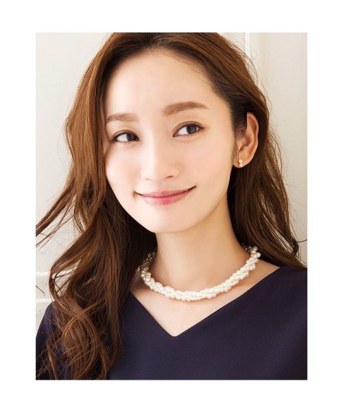上品華やか3連ねじりパールのショートネックレス 人気・おすすめ｜省スペース設計・旅行向けにおすすめ 公式 プライバシー配送