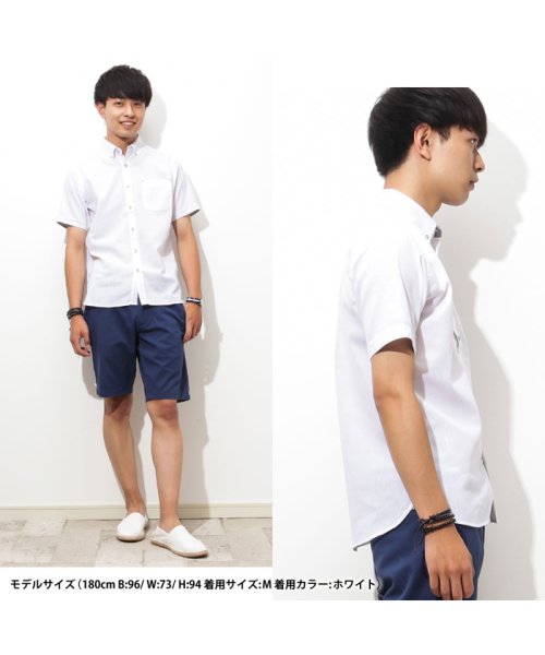 MAC HOUSE(men)(マックハウス（メンズ）)/Free Nature Linen リネン混半袖シャツ 391109MH/img10