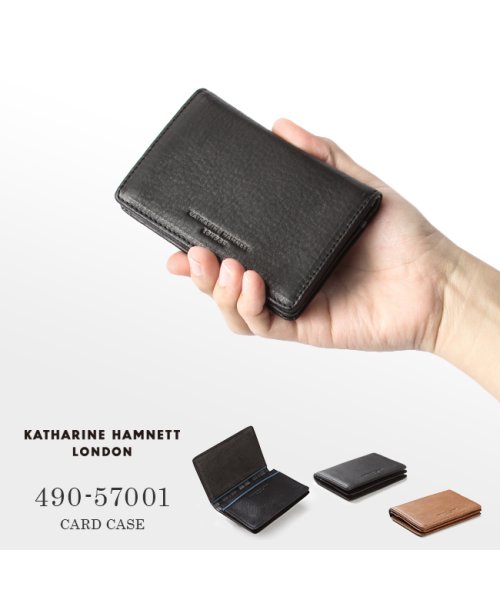 KATHARINE HAMNETT(キャサリン ハムネット)/キャサリンハムネット 名刺入れ 本革 カードケース メンズ レディース KATHARINE HAMNETT 490－57001/img11