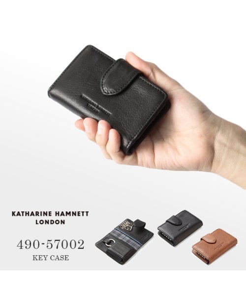 KATHARINE HAMNETT(キャサリン ハムネット)/キャサリンハムネット キーケース メンズ スマートキー ブランド レザー 革 本革 KATHARINE HAMNETT 490－57002/img11