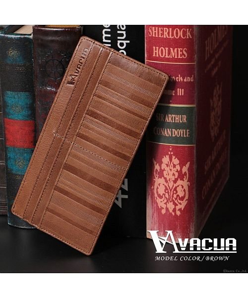 薄い財布 長財布 メンズ 本革 レザー 薄マチ 極薄 スリムロングウォレット Vacua ヴァキュア Vacua Magaseek