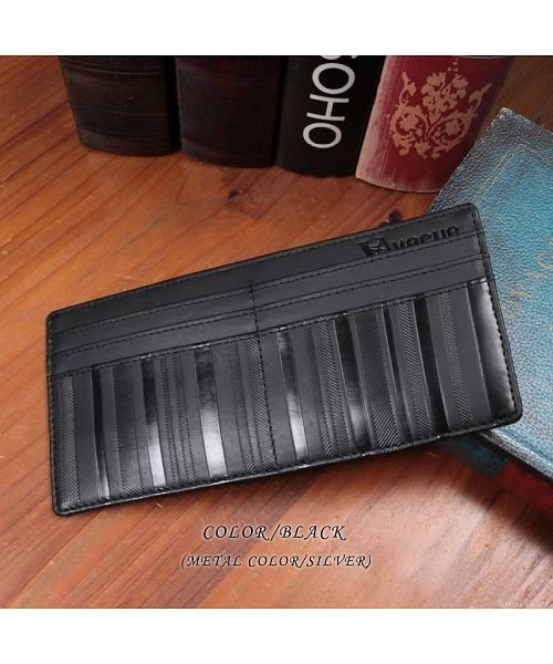 薄い財布 長財布 メンズ 本革 レザー 薄マチ 極薄 スリムロングウォレット Vacua ヴァキュア Vacua Magaseek