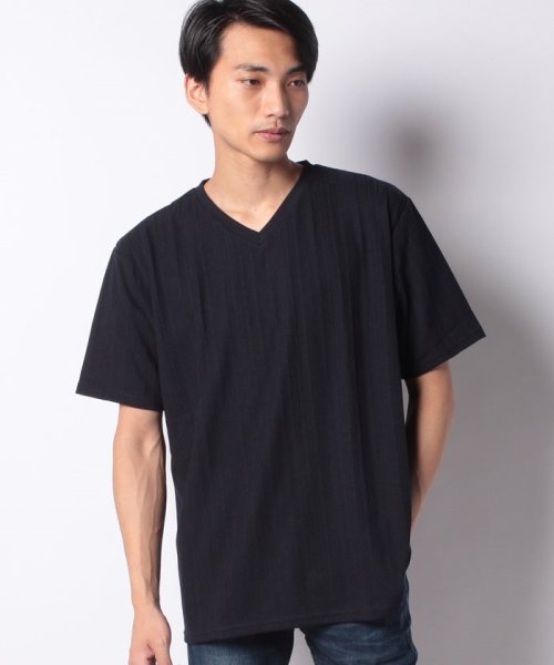 MARUKAWA(大きいサイズのマルカワ)/大きいサイズ ケーブル編み柄 半袖Tシャツ/img07