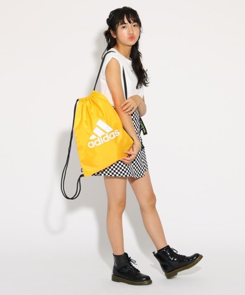 Adidas アディダス ビッグロゴナップサック ピンク ラテ Pink Latte Magaseek