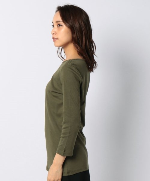 BENETTON (women)(ベネトン（レディース）)/袖ロゴ刺繍ボートネック7分袖Tシャツ・カットソー/img13