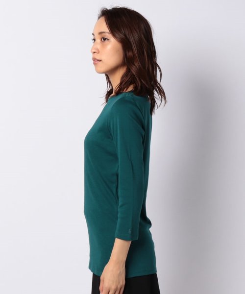 BENETTON (women)(ベネトン（レディース）)/袖ロゴ刺繍ボートネック7分袖Tシャツ・カットソー/img26