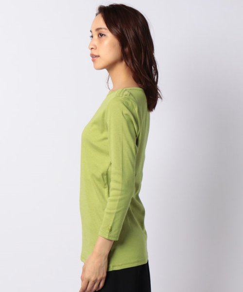 BENETTON (women)(ベネトン（レディース）)/袖ロゴ刺繍ボートネック7分袖Tシャツ・カットソー/img66