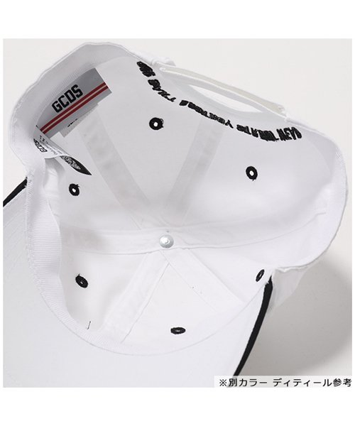 GCDS(ジーシーディーエス)/CC94U010026 ベースボールキャップ 帽子 コットン ロゴ刺繍 BLACK ユニセックス メンズ/img02