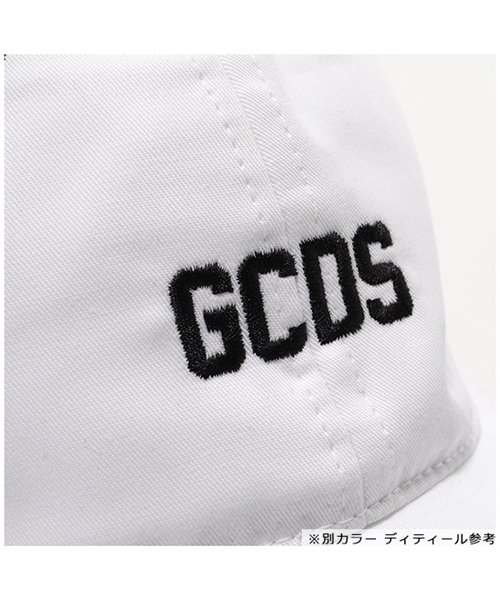 GCDS(ジーシーディーエス)/CC94U010026 ベースボールキャップ 帽子 コットン ロゴ刺繍 BLACK ユニセックス メンズ/img03