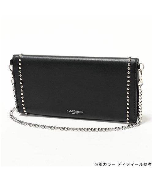 J&M DAVIDSON(ジェイアンドエム　デヴィッドソン)/10132N 7314 0150 TRAVEL POUCH WITH STUDS レザー トラベルケース ショルダーウォレット レディース/img03