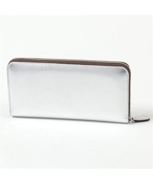 J&M DAVIDSON(ジェイアンドエム　デヴィッドソン)/10180N 7300 1100 LONG ZIP WALLET レザー ラウンドファスナー 長財布 SILVER レディース/img01