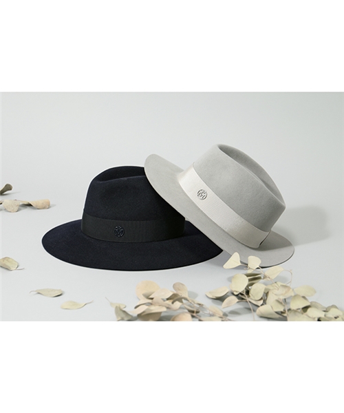 Maison Michel メゾンミッシェル 1003037003 ANDRE HAT フェルトハット 帽子 PEARL－GREY レディース